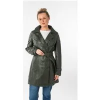 Mauritius Ledermantel GWTaresa (2-tlg., mit Bindegürtel) Leder-Trenchcoat mit Bindegürtel
