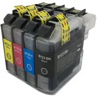inkpro Druckerpatronen-Set LC-123 kompatibel mit Brother LC123 Tintenpatrone (ür DCP-J132 W, DCP-J152 W, DCP-J152 WR, DCP-J172 W, DCP-J4110 DW, DCP-J4110 W, DCP-J552 DW, DCP-J752 DW, MFC-J245, MFC-J4310 DW, MFC-J4410 DW, MFC-J4510 DW, MFC-J4610 DW, M