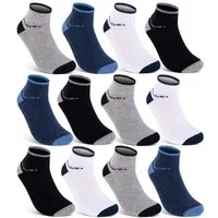 sockenkauf24 Sneakersocken 6 oder 12 Paar SPORT Socken Damen & Herren Sportsocken (12-Paar, 47-50) mit Frotteesohle Baumwolle - 16210