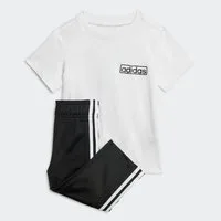 adidas Originals Trainingsanzug ADIBREAK AND TEE SET KIDS (2-tlg), für Babys, zweiteiliges Set, aus Baumwolle und Polyester