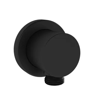 VitrA Universal Round Wandanschlussbogen mit Abgang G 1/2" Schwarz Matt,A4522336 A4522336
