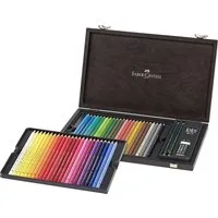 Faber-Castell Künstlerstift Faber-Castell Polychromos Farbstift - 48er Holzkoffer