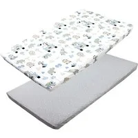 TupTam Spannbettlaken Baby Spannbettlaken Spannbetttuch für Babybett Kinderbett 2er Pack