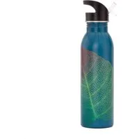 bodhi Trinkflasche Edelstahl-Trinkflasche, 700 ml, bedruckt Leaves, petrol