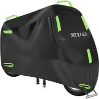 LuxusKollektion Schutzplane Motorrad Abdeckplane 300D Wasserdicht Oxford Winterfest 265x95x125cm
