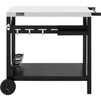 Royal Gourmet Servierwagen Grillwagen Rollwagen Outdoor Servierwagen Grilltisch, (1 St), mit Durchdachter Aufbewahrung, Robusten Rädern