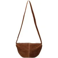 BRISE TASCHE Schultertasche Elegante Wildleder Schultertasche Crossbody Bag Made in Italy (Kein Set, Einzeltasche), Vielseitig tragbar (Schultertasche, Crossbody, Banana Bag)
