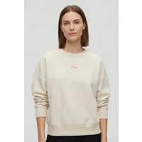 BOSS ORANGE Sweater Ever Premium Damenmode mit Logostickerei, aus Baumwolle