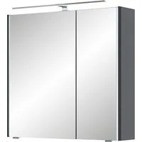 Saphir Spiegelschrank Serie 7045 Badezimmer-Spiegelschrank inkl. LED-Beleuchtung, 2 Türen Badschrank 73,2 cm breit, inkl. LEDplus Schalter und Türdämpfer