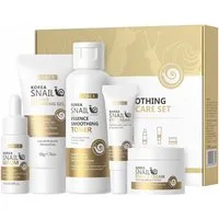 LAIKOU Gesichtspflege-Set Korea Snail Essence Soothing – Intensive Pflege mit Schneckenextrakt, 1-tlg., Komplettes 5-teiliges Hautpflegeset für die tägliche Gesichtspflege
