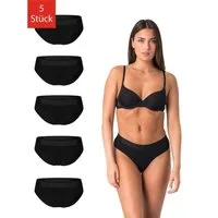 Elsie Bikinislip Unterhosen Damen aus 95% Baumwolle mit Stretch Slip Damen (Packung, 5-St., 5er-Pack) Bequeme Unterwäsche Frauen