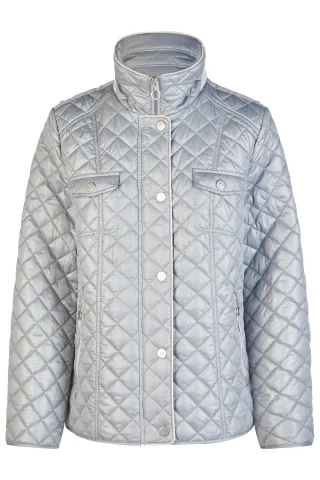 Barbara Lebek - Sandwich-Steppjacke dove blue - Gr. - 46
