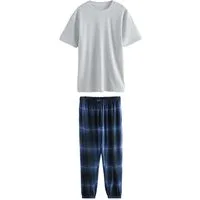 Next Pyjama Motionflex Lange Pyjamahose mit Karomuster (2 tlg)