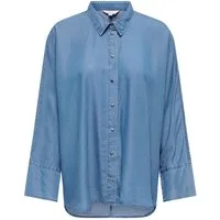ONLY Jeansbluse ONLGRACE-CHARIS LIFE L/S SHIRT WVN CS FR Viskose, Denim Look