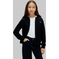 Calvin Klein Jeans Sweatjacke MINI BADGE ZIP HOODIE Regular fit für Kinder mit Kapuze
