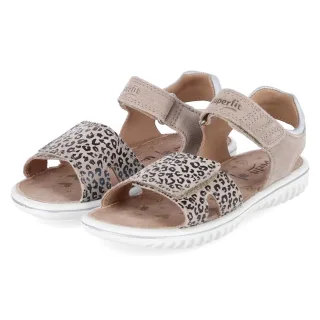 Superfit Sandalen SPARKLE  Beige - Gr. 33 -  Echt Leder