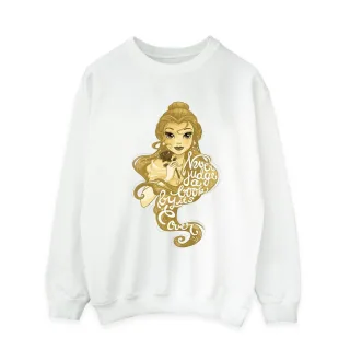 Disney - "Beauty And The Beast Never Judge" Sweatshirt für Herren (Weiß)