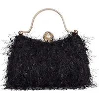 nsihing Abendtasche Damen-Quasten-Abendtasche, glänzende Clutch, ideal für Cocktailpartys, Bälle und Partys