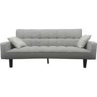 HTI-Living Schlafsofa Schlafsofa Brigga One Grau, Stück 1 Teile, Funktionscouch inklusive 2 Zierkissen