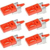 ESSENTIAL LAN Cable Grip, 6 Stück, Halterung rot, für RJ-45 Stecker
