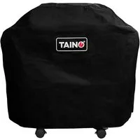 TAINO Grillabdeckhaube PLATINUM 2+1 BLACK 2+1, Klettverschluss, Schutz, 600D Oxford Polyester, 125x48x110cm (BxTxH)