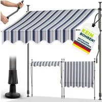 tillvex Klemmmarkise tillvex Balkonmarkise Markise Klemmmarkise Sonnenmarkise Handkurbel