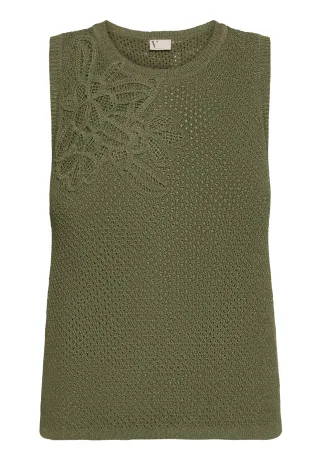V by Vera Mont - Strickpullover Herb Green - Gr. - M