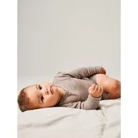 Name It Langarmbody NBNWAX WOOL RIB LS BODY NOOS aus reiner Merinowolle