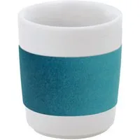 KAHLA Becher touch! henkelloser Becher mit Samt-Banderole, 1-tlg., Porzellan, Made in Germany