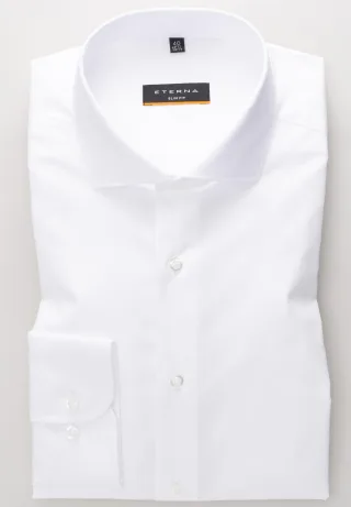 ETERNA - Hemd Stretch Langarm weiß - Gr. - 37/Langarm - 67cm