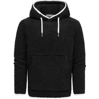 Amaci&Sons Kapuzenpullover SUNNYVALE Kapuzenpullover Teddyfell Herren Teddy Sweatjacke Plüsch Hoodie Pullover Sweatshirt