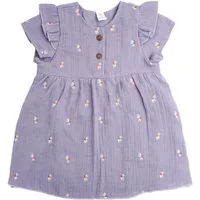 MAXIMO Sommerkleid GOTS BABY GIRL-Kleid, Kurzarm Musselinstoff bestickt, Futter (1-tlg)