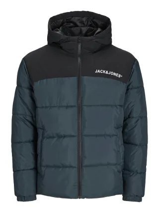 JACK&JONES - JJMOON HOOD PUFFER JNR magical forest - Gr. - 140