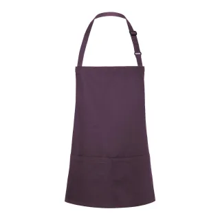 Karlowsky - Damen Latzschürze, Kurz (Aubergine)