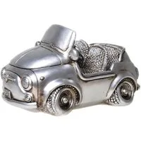 Ambiente Haus Spardose Cabrio, silberfarben, (1-tlg), Sparschwein, Retro-Design, ideales Geschenk
