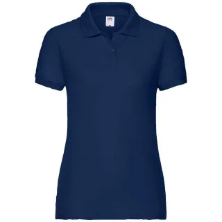 Fruit of the Loom Damen Poloshirt Lady Fit Piqué (Marineblau)