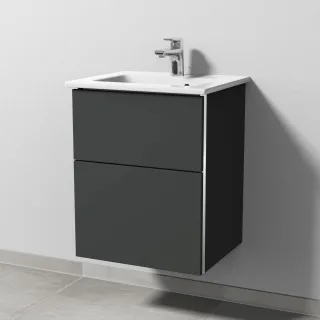 Sanipa 3way Keramik-Set Keramik-Waschtisch und Unterbau (BP320) BP3201B