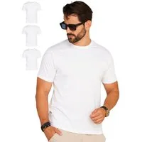 DAILY COTTON T-Shirt BASETEEO (Packung, 3er-Pack) Herren Basic Kurzarm Rundhals Shirt Crew-Neck O-Ausschnitt