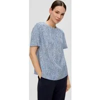 s.Oliver Kurzarmbluse Bluse Bluse aus Viskosemix