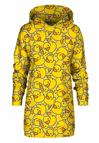 "Rubber Duck" Oversize Hoodie-Kleid