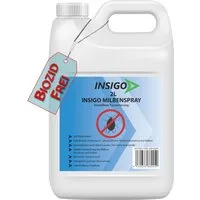 INSIGO Insektenspray Anti Milben-Spray Milben-Mittel Ungezieferspray, 2 l, biozidfreie Formel, auf Wasserbasis, geruchsarm, brennt / ätzt nicht