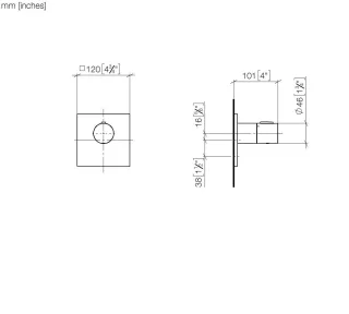 Dornbracht xTOOL Unterputz-Thermostat 36501780-42