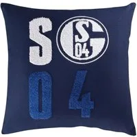 FC Schalke 04 Dekokissen FC Schalke 04 Kissen Buchstaben blau