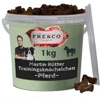 Fresco Dog Martin Rütter Trainingsknöchelchen 1kg, Hunde Leckerli Pferd, Snack für: Hunde, Hypoallergen, getreidefrei & zuckerfrei