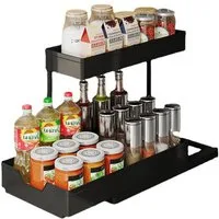 TUWENA Ablageregal 2 Etagen Unter Waschbecken Regal Spülschrank Organizer