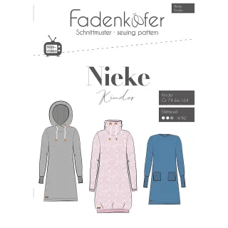 Fadenkäfer Schnitt "Sweat-Kleid Nieke" für Kinder