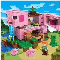 Athlix Klemmbausteine Set kompatibel mit Lego für Minecraft Fans Baustein Spielbausteine