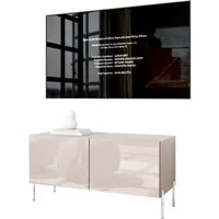 Lookway TV-Schrank COLGANTE 100 in Kaschmir Hochglanz mit Beinen 100x40x50 cm