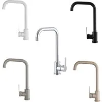 Faizee Möbel Küchenarmatur Küchenarmatur STEEL Wasserhahn Küche Spüle Armatur 360° Drehbar