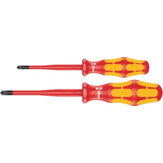 Wera 165 iS PZ/S # 1 + 2 Schraubendrehersatz Kraftform Plus Serie 100. + reduz Klingendurchm. 2-tlg - 05006470001